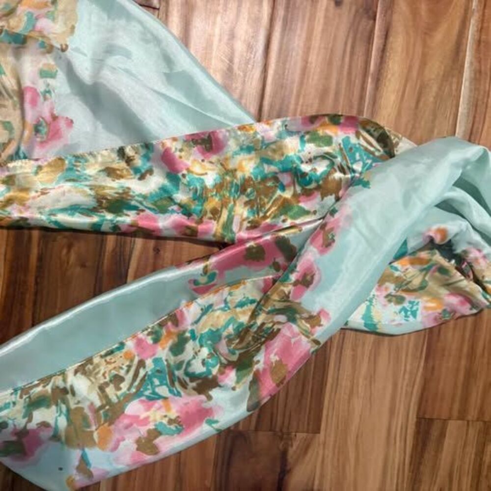 Floral Silk Blend Scarf